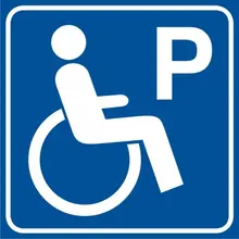 ikona parkingu dla osób z niepełnosprawnością